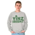 thumbnail image 3 of Yinz Irish Funny St Patrick's Day Sweatshirt for Men or Women Brisco Brands S, 3 of 6
