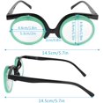 thumbnail image 5 of Universal Presbyopic Glasses Folding Magnifying Reading Eyeglasses Flip-up Lens Make up Glasses +1.0~+4.0, 5 of 7