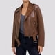 thumbnail image 1 of Chaquetas y abrigos casuales sin capucha de manga larga para mujer, chaqueta de cuero de moda para mujer, abrigo de cuero con solapa corta, traje de motociclista, chaqueta de cuero para mujer, parte s, 1 of 5