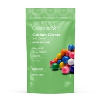 Celebrate Vitamins Bariatric Calcium Citrate Soft Chews, 500 mg, Bubble Gum, 90 count