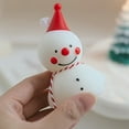thumbnail image 5 of Fiudx Vela Perfumada de Muñeco de Nieve, Adorable Escultura de Muñeco de Nieve, Cera de Soja y Parafina Aromática, Acogedor Ambiente Invernal, Decoración Navideña, Regalo de Navidad, Tamaño 5 X 4,5 X, 5 of 5