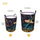 thumbnail image 5 of Cesta de almacenamiento grande de miércoles, cesto para ropa sucia, baño, decoración del hogar, cesto de almacenamiento redondo plegable, cesto para niños y niñas, cajas, ropa S, 5 of 8