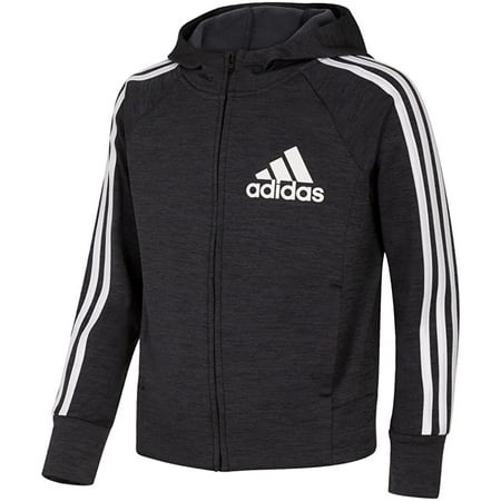 adidas 3-Stripes Mélange Hooded Jacket Kids AP4534 Size Large New with tag