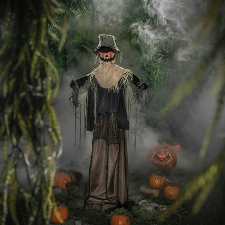 5 Ft. 10 3/4" Animated Rising Scarecrow Halloween Decoration