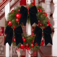 thumbnail image 4 of 15 Pcs 6 Inch Christmas Velvet Bows, Vintage Velvet Ribbon Christmas Bows for Gift Wrappings, Xmas Tree Topper & Garland, Wreath Bows Christmas Decorations(Black), 4 of 12