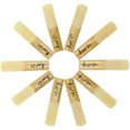 thumbnail image 1 of EeaseCA 10pcs Clarinet Reeds with Plastic Box Clarinet Saxophone Traditional Reeds, 1 of 8