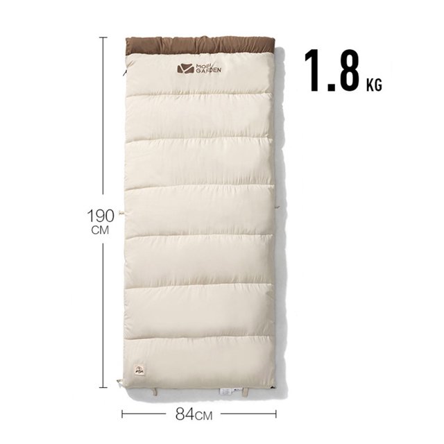 VONKY Fill Power Rectangle Duck Ultralight Wearable 4 Season Envelope Sleeping Bag for Outdoor Camping TYPE2