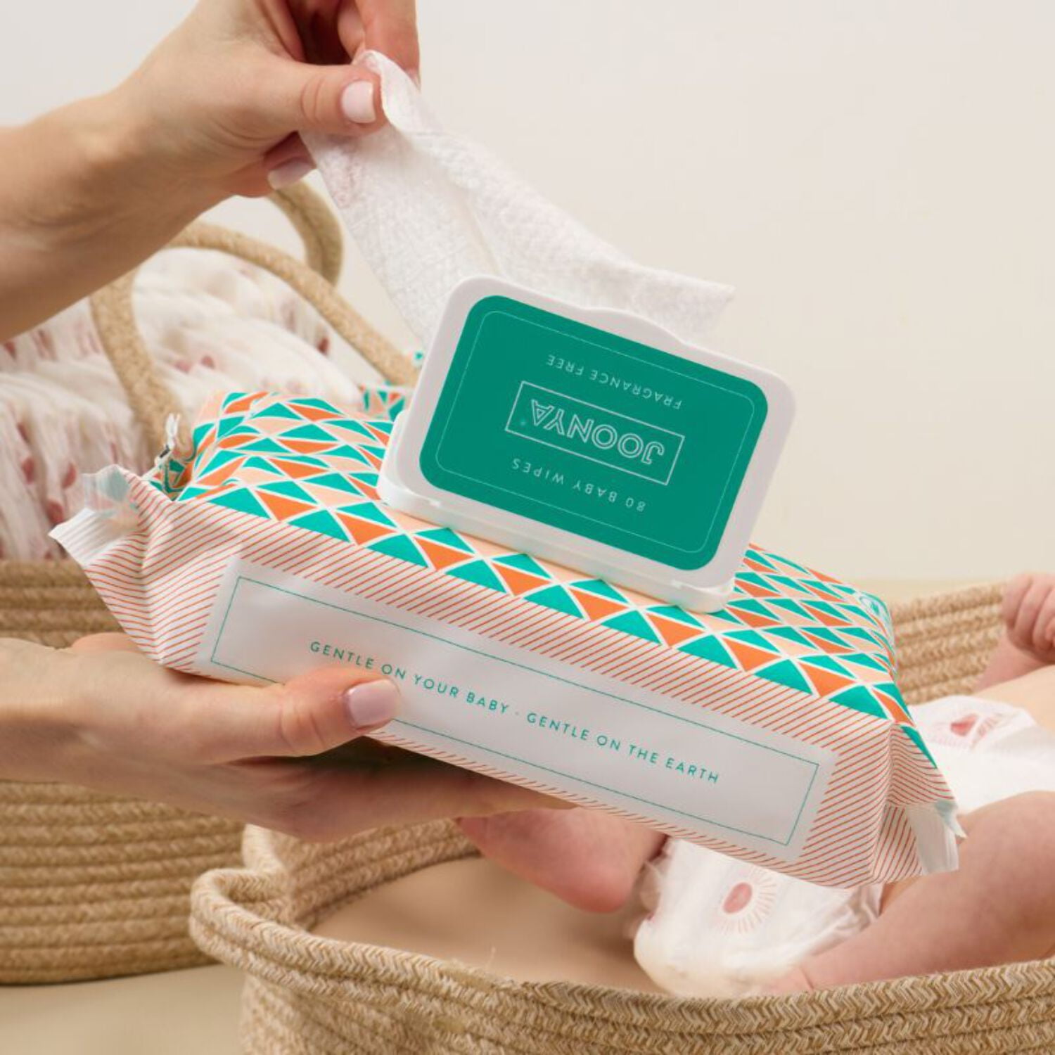 Joonya Baby Wipes - Non-Toxic, Biodegradable Baby Wipes for Calm, Healthy Skin - Fragrance Free Baby Wipes - Bulk Baby Wipes - 24 Packs of 80 Diaper Wipes (1920)