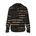 thumbnail image 3 of Sigee American Flag with Desert Camouflage Print UPF50+ Men's Sun Protection Hoodie Shirt SPF UV Shirt Long Sleeve Fishing Outdoor Lightweight, S-3XL, 3 of 9