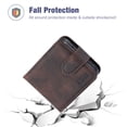 thumbnail image 2 of Allytech Case for Samsung Galaxy Z Flip 4 2022, Z Flip 4 Case with Card Holder Premium PU Leather Flip Wallet Shockproof Case for Samsung Z Flip 4, Brown, 2 of 6