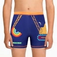 thumbnail image 4 of FcBaudy Children's Elastic Waist Printed Swim Trunks Medium To Large Sizes Sporty Short Cut Flat Front With Swimsuit Set boy polyester swim trunks, 4 of 6