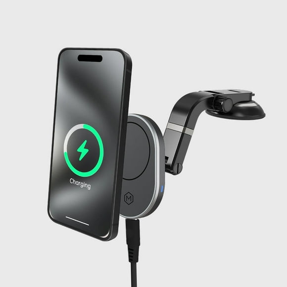 Mighty Mount MagSafe Wireless Car Charger with Multi-Angle Adjustable Suction Cup