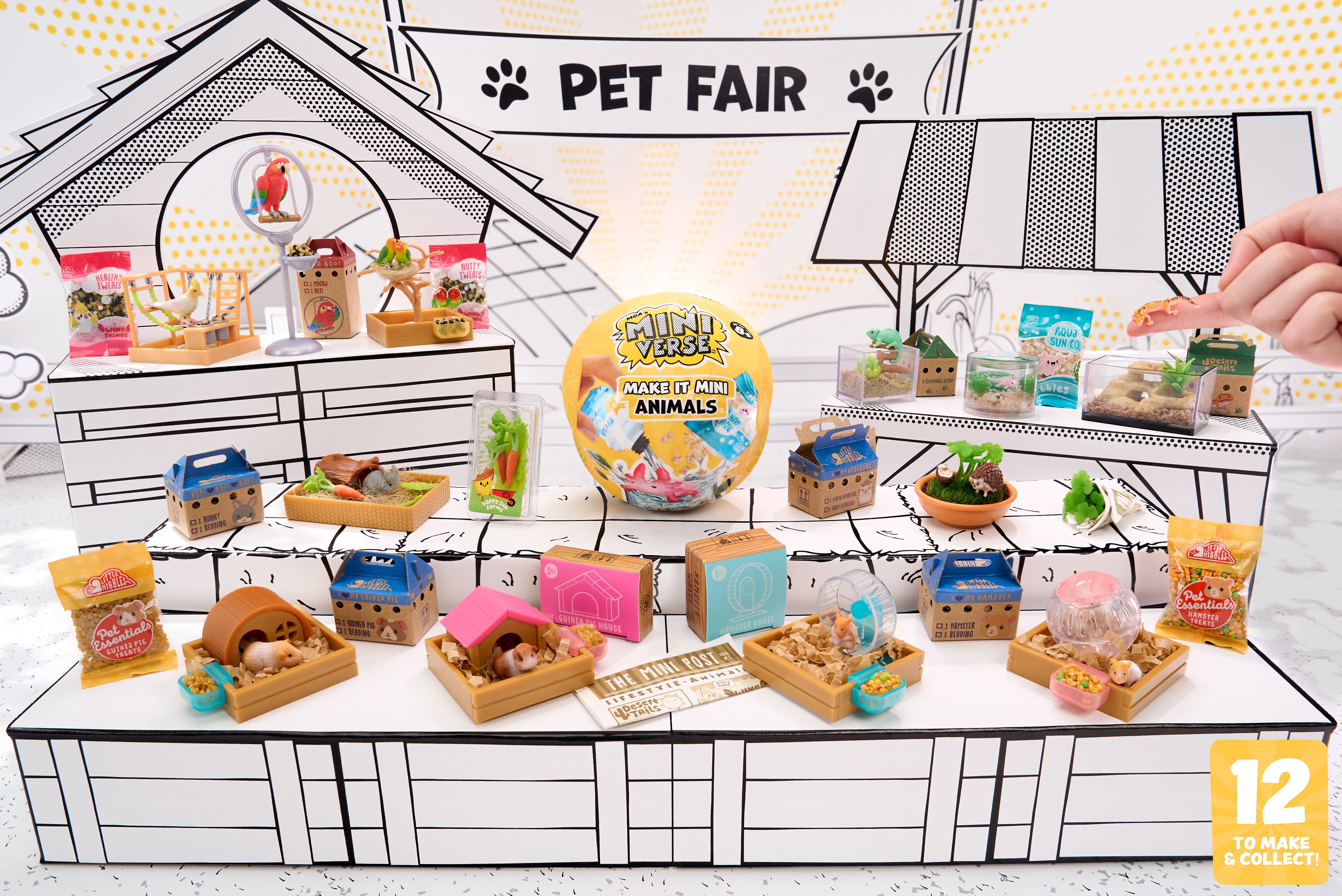 MGA's Miniverse - Make It Mini Animals Mini Collectibles, Blind Pack, Miniatures, DIY, Crafts, Resin Play, Replica, Habitats, Not Edible, Collectors, Gifts, 8+