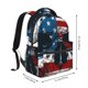 thumbnail image 2 of Balery American Flag Skull Mochila Escolar Impresa, Mochila Ligera para Viajes Casual, Mochila Duradera y Cómoda Multifuncional, Mochila para Laptop-One Size, 2 of 5