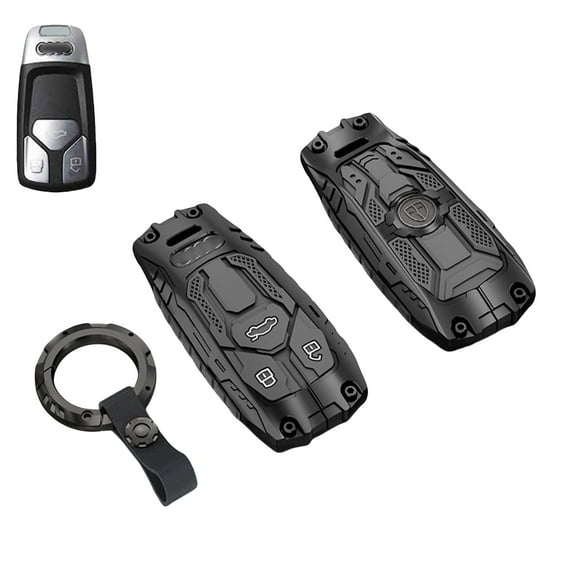 For Audi Key Fob Cover,Keychain,Zinc Alloy Protection Car Key Case for A3 A4 A5 A6 Q7 Q5 TTS SQ5 R8 RS4 RS5 S5 Smart Remote Keyless Keyshell Accessories