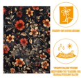 Vintage Style Red and Yellow Flowers Garden Flags, 12 x 18 Inch