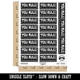 thumbnail image 2 of You Rule Ruler Teacher Student School Sticker Set - Black - Matte Finish - 2.00" Large, 2 of 7