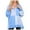 Blue, variant on Tunics Tops for Women Dressy Winter Loose Collared Long Sleeve Bubble Cuff One Shoulder Colorblock Patchwork Leisure Cotton Sweatshirt Tops(Grey,M)