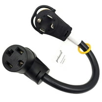 Parkworld 79391 Dryer Piggy-Back Adapter Splitter Cord NEMA 14-30P to 14-30R 30A 125V/250V & 14-30R 30A 125V/250V 1.5 Feet