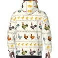 thumbnail image 7 of Fotbe Men's Hoodie with Funny Chicken Pattern - Kangaroo Pocket Pullover Hooded Sweatshirt, Perfect for Daily Wear, Travel, and Home-Large, 7 of 7