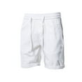 thumbnail image 2 of Men's Summer Solid Color Casual Fashion Cotton And Linen Shorts Basic Business Beach Pants, 2 of 4
