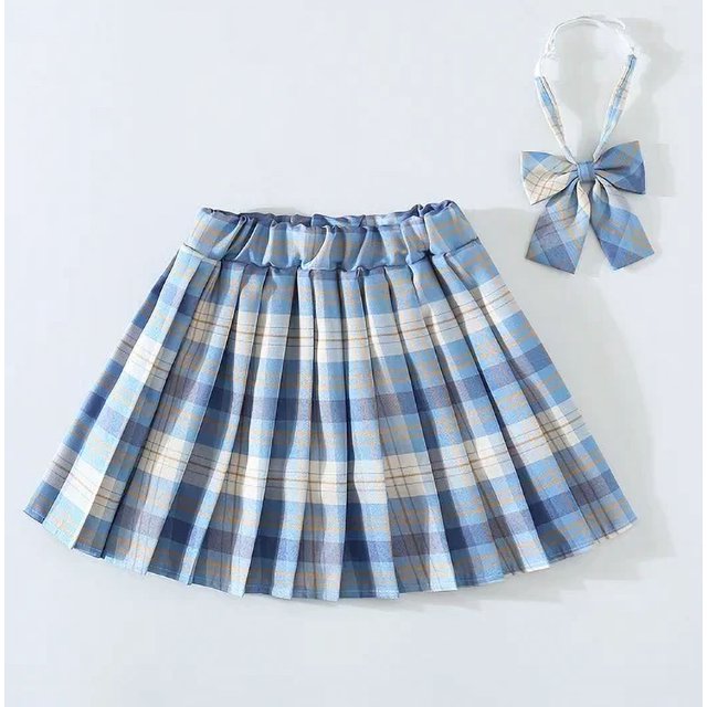 Sanrios-Conjunto de uniforme JK para niña, suéter de punto, cárdigan, camisa, Top, Falda plisada, dibujos animados, My Melody, Kuromi, Cinnamoroll, 3 piezas