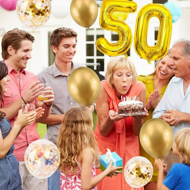 Giant Number 5 Foil Balloon - 40 Inches (101 Cm), XXL For 5th Birthday, Flies With Helium, Lasts Up To 8 Days