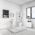thumbnail image 5 of Bathroom Wall Cabinet with Doors,Adjustable Shelf,Towel Bar and Paper Holder, Over The Toilet Storage Cabinet, Medicine Cabinet for Bathroom-Grey, 5 of 8