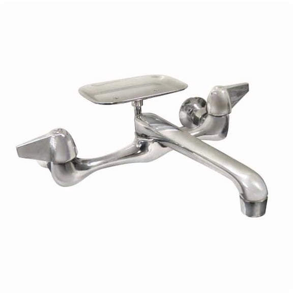 Dominion Faucets Straight Kitchen Faucet, Manual, 8" Mount, 2 Hole 77-8600