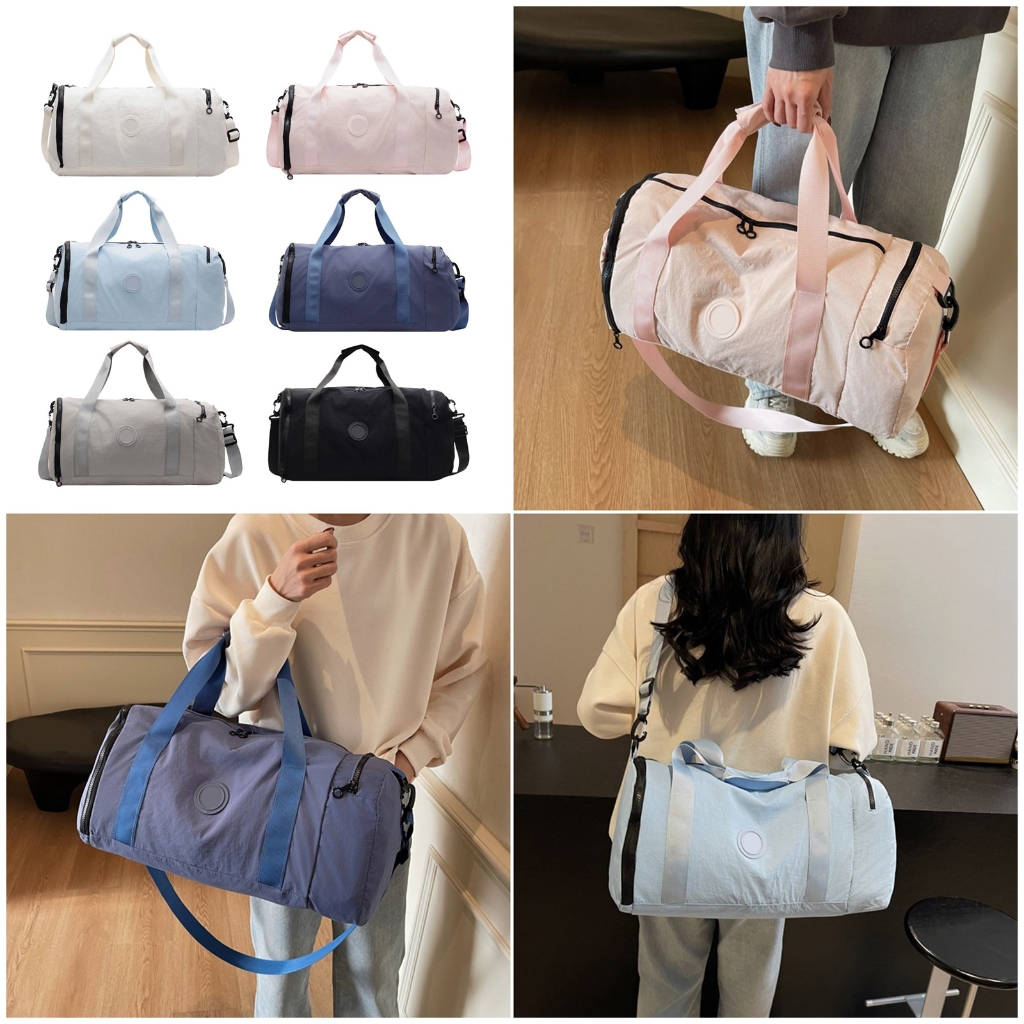 Ample Storage Gym Travel Bags Isolated Shoe Pocket Multiple Carrying Option Practical