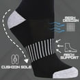 thumbnail image 5 of Tipi Toe 12 Pack Womens Ankle Support Cushioned Crew Socks for Women, 5 of 5