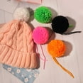 thumbnail image 5 of Dalrosia 10PCS Large Yarn Pom Poms for Crafts 3 Inch Acrylic Yarn Balls Fuzzy Pompoms DIY Large Pom Pom Balls for Hats Handmade Arts Holiday Party Hanging Decoration, 5 of 6