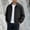 A_ Black, variant on Men’S Classic Bomber Jacket, Full Zip Closure, Ribbed Cuff Hem, Standard Fit for City Strolls & Weekend Gathering Wine XXXXL