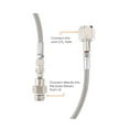 thumbnail image 2 of 36” Inch Hose - Direct Adapter Kit - Connect Your CO2 Tank to Your Soda Maker - 100% Stainless Steel - Up to 5000 psi Pressure - (CGA320 to TR21-4) - Compatible w/ Soda Stream - Quality Tested, 2 of 7