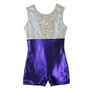 O3GL005 Girl's Girls Gymnastics Biketard - Purple