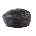 thumbnail image 5 of Solid Black Hats For Women Berets Genuine Leather Casual Newsboy Caps Men S-pring Baker Boy Cap Male Flat Hats ,Soft Feel, 5 of 6