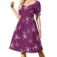 thumbnail image 2 of Vestido de manga corta con diseño de neurona de acuarela, ropa de verano, vestidos de mujer, vestido de lujo., 2 of 7