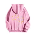 thumbnail image 4 of SwiftWear Funny Puppy Print Women's Hoodie Long Sleeve Casual Pullover with Dandelion Design, Soft Oversize Loungewear for Pet Lovers Pink, 4 of 5