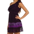 thumbnail image 3 of Sakkas Summer Solstice Batik Dress - Eggplant - 1X/2X, 3 of 4