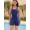 navy blue, variant on Attraco Womens One-Piece Swimsuits Boyleg Athletic Swimwear Conservative Training Bathing Suits