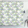 thumbnail image 1 of Garden Art Shower Curtain, Watercolor Floral Arrangement in Bloom Romantic Composition Tender Motif, Fabric Bathroom Set with Hooks, 69W X 75L Inches Long, Multicolor, by Ambesonne, 1 of 3