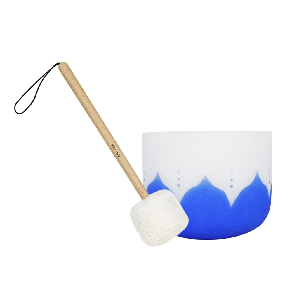 Yokua 7 Pcs Wood Handle Drum Stick Singing Bowl Mallet Soft Felt Head Drumsticks