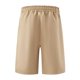 thumbnail image 5 of Pantalones Cortos para Hombre con Cremallera Bolsillos de Color Sólido Casual Multi-Bolsillo Cremallera Cordón Elástico-Cintura Carga Medio Pantalones Cortos, Poliéster, 5 of 7