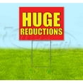 thumbnail image 1 of Huge Reductions (18" x 24") Yard Sign, Includes Metal Step Stake, 1 of 6