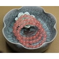 thumbnail image 5 of Smelted Cherry Quartz Gemstone 8mm Round Beads Stretch Bracelet 7" Unisex, 5 of 5