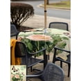 thumbnail image 6 of Square Outdoor Tablecloth with Umbrella Hole Vintage Butterfly Roses Outside Table Cloth Waterproof Patio Table Cover Spring Botanical Floral Zipper Tablecloths for Picnic Party Camping 60x60 Inch, 6 of 8