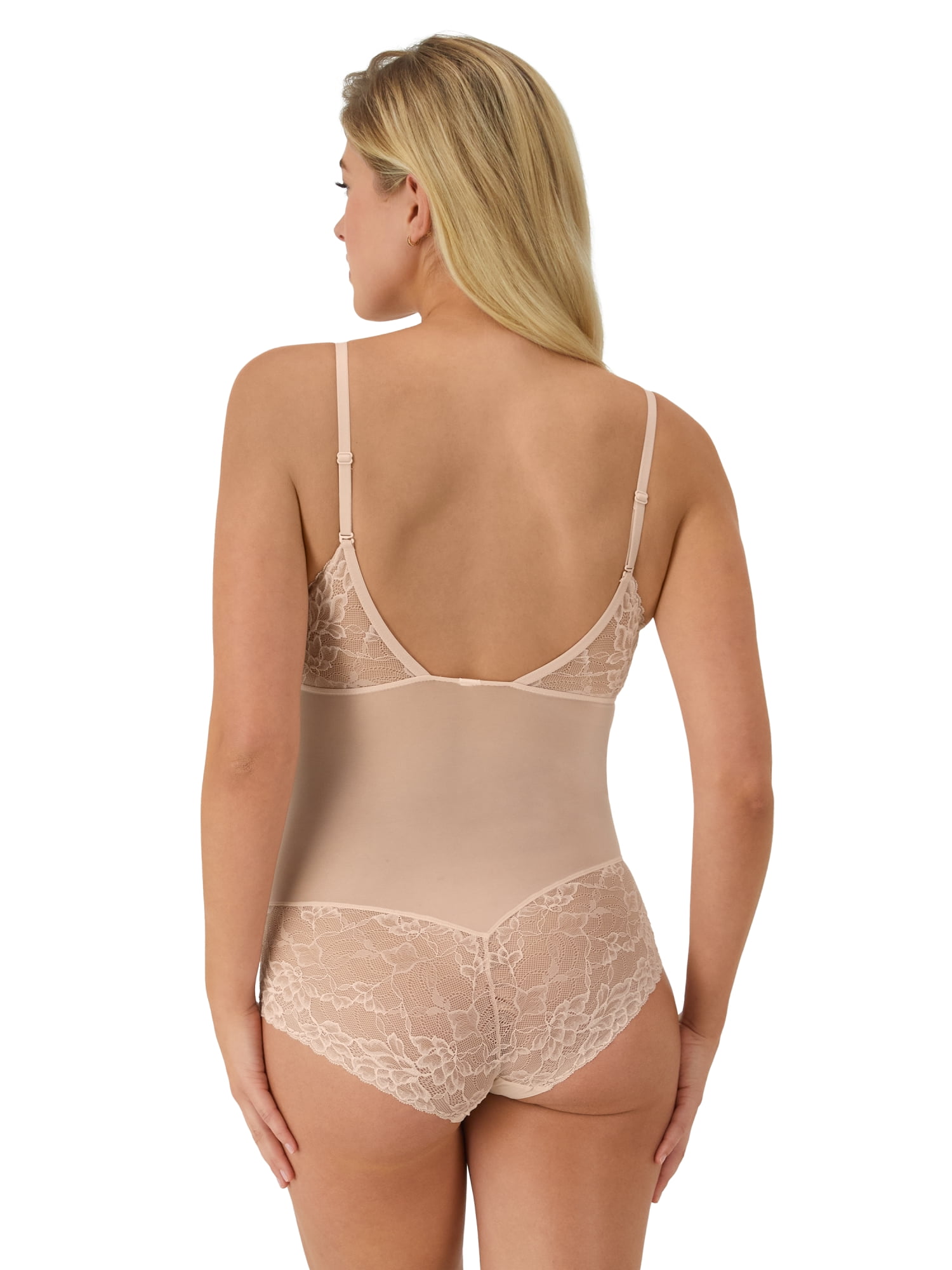Maidenform Women's Shapewear Firm Control Lace Bodysuit, Sizes up-to 3XL