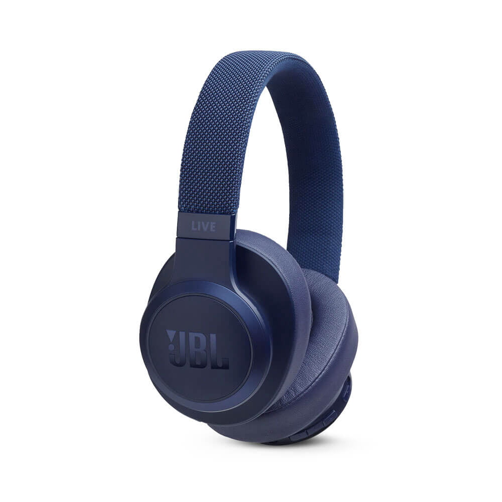 JBL Live 500BT On-Ear Wireless Headphones with Voice Assistant (Blue)
