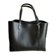 thumbnail image 4 of Bolso de mano para mujer, de piel sintética, regalo para el día de San Valentín, elegante bolso de hombro Negro, 4 of 10