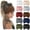 Brown, variant on ZHUYING 10 PCS Headbands for Women African Wide Hair Wrap Extra Turban Head Bands for Lady Large Sport Workout Stretch Non-slip Big Hair Bands